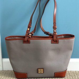 EUC Taupe Small Saffiano Leisure Shopper